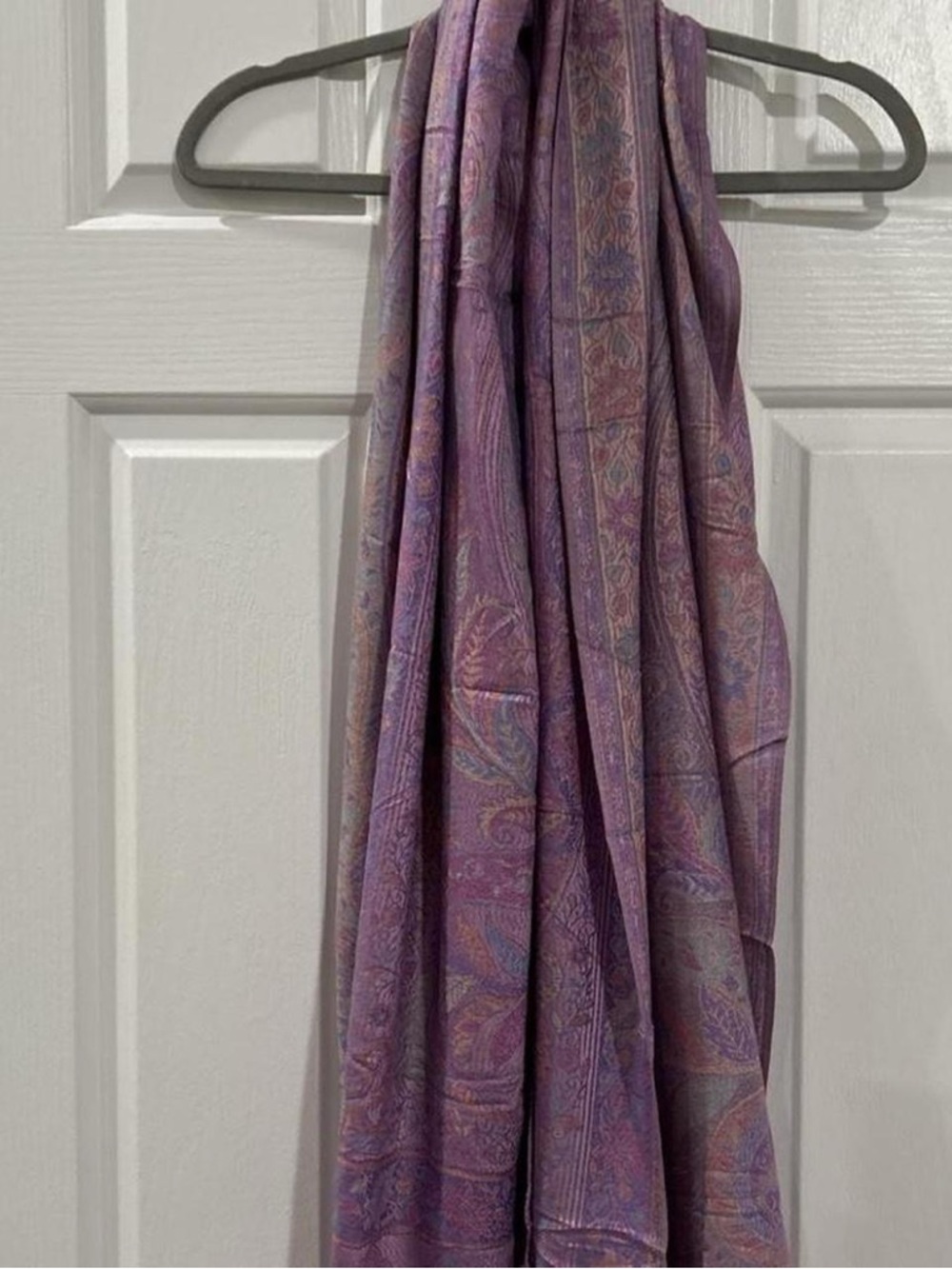 New | Limited Edition: Ube Purple Pastel Multicolor Pashmina Shawl - Picture 4 of 4
